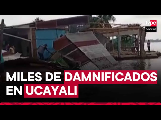 ⁣Ucayali: miles de damnificados tras desborde de río