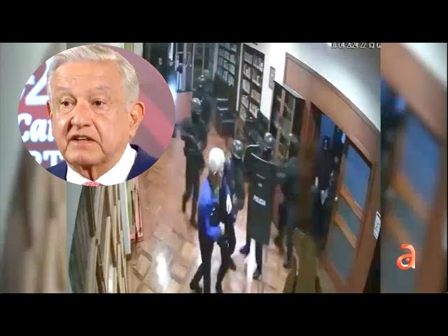 AMLO muestra video del momento del asalto a la embajada de México en Quito