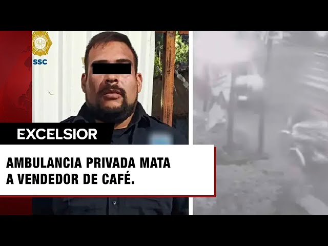 Ambulancia particular arrolla y mata a vendedor de café que iba en su triciclo en CDMX