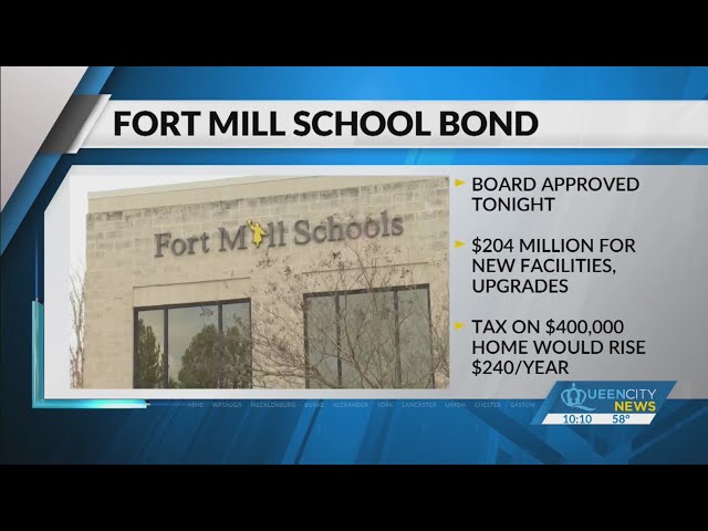⁣School board passes Fort Mill bond