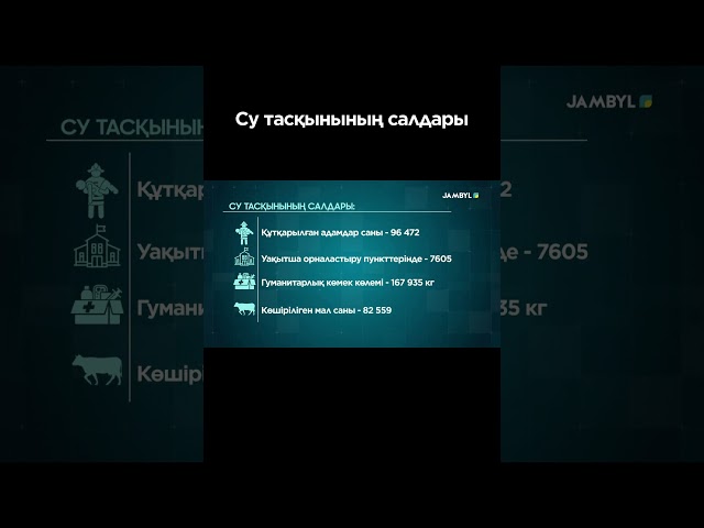 ⁣Су тасқынының салдары