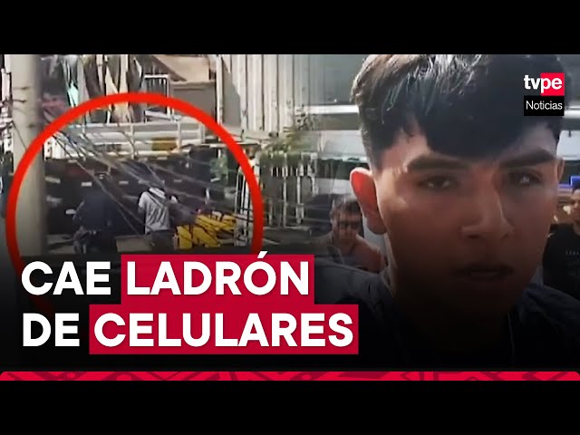 Cae ladrón de celulares en Cercado de Lima: buscaba vender equipo tras robo