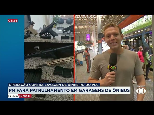 PM fará patrulhamento em garagens de ônibus após operação | Bora Brasil