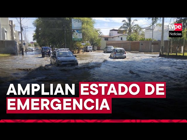 Amplían por 60 días estado de emergencia en 83 distritos por lluvias