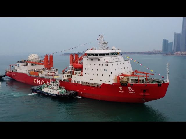 ⁣China's 40th Antarctic expedition returns home after finishing mission