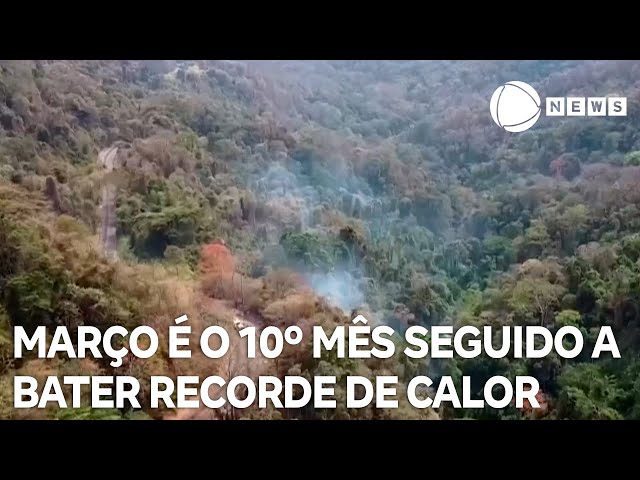 Março é o 10º mês seguido a bater recorde de calor