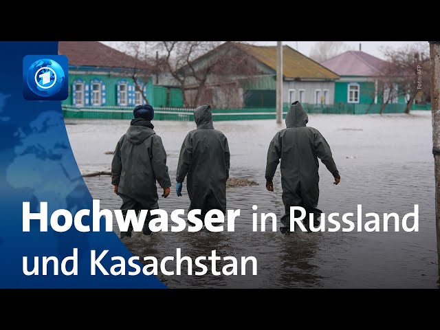 ⁣Hochwasser in Russland und Kasachstan – Zehntausende Menschen betroffen