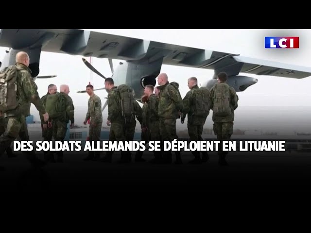 Des soldats allemands se déploient en Lituanie