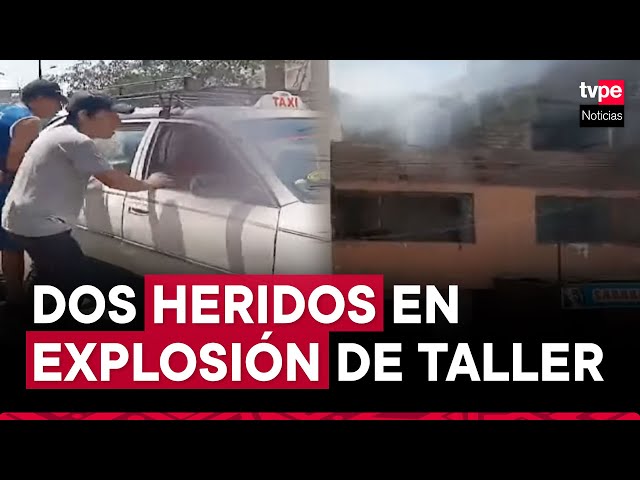 Comas: explosión en taller clandestino deja dos heridos