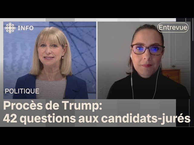 ⁣Un questionnaire détaillé attend les candidats-jurés au procès de Donald Trump | Isabelle Richer