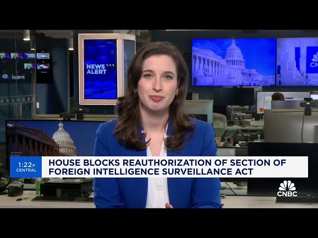⁣House blocks reauthorization of section of Foreign Intelligence Surveillance Act