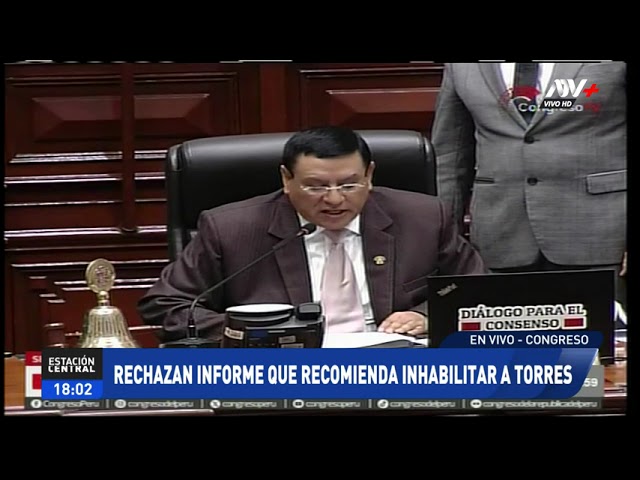 ⁣Congreso rechaza informe que recomienda inhabilitar por 10 años a Aníbal Torres