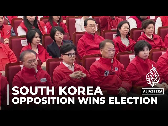 ⁣South Korea election: Opposition set to retain control of parliament