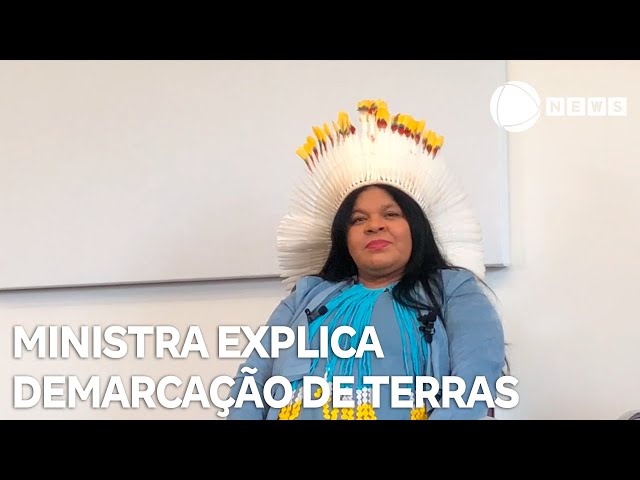 ⁣Ministra Sonia Guajajara explica a demarcação de terras indígenas no Brasil