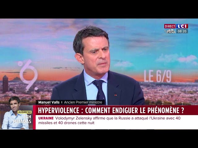 ⁣Hyperviolence : "Il faut un sursaut républicain pour le pays", pointe Manuel Valls