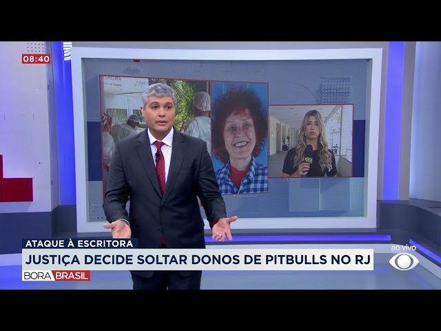 Justiça decide soltar donos de pitbulls que atacaram escritora