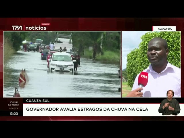 Cuanza-Sul: Governador avalia estragos da chuva na Cela