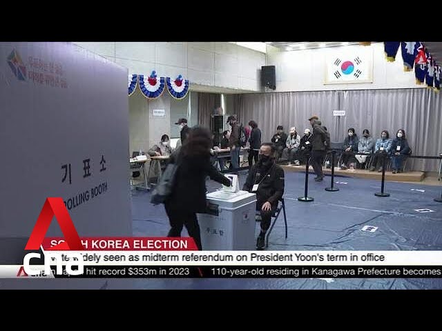 South Korea’s opposition Democratic Party scores landslide win in parliamentary elections