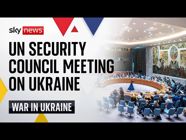 ⁣Watch live | UN Security Council | Maintenance of peace and security of Ukraine