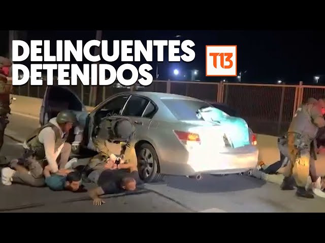 Así fue la detención de los delincuentes involucrados en la muerte del teniente de Carabineros