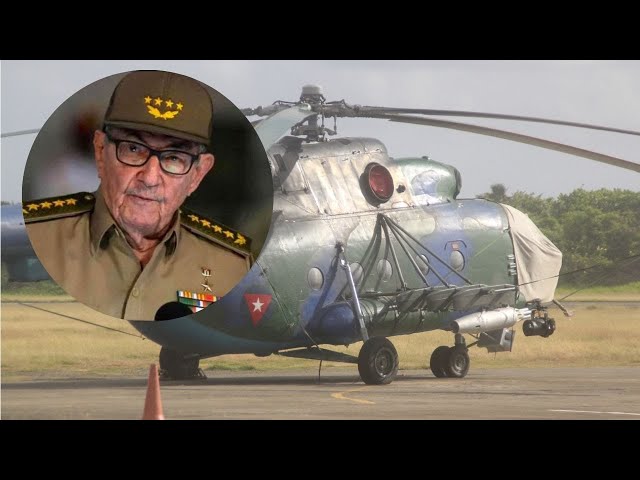 Se desploma Helicóptero militar del régimen cubano en la visita del dictador Raúl Castro a Santiago