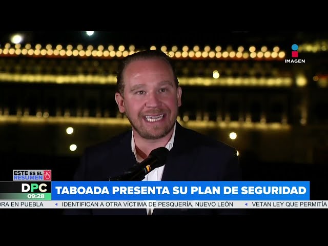 Santiago Taboada presenta su plan de seguridad