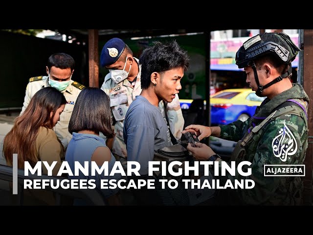 Rebel groups take Myanmar border town: Hundreds of refugees escape to Thailand