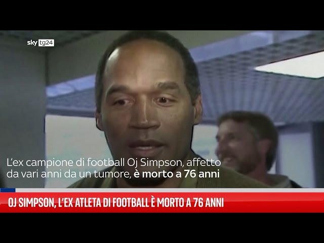 ⁣Oj Simpson, l’ex atleta di football è morto a 76 anni