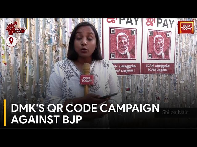 ⁣'Scan To See The Scam' DMK Uses QR Codes To Highlight BJP's Alleged Corruption | Indi