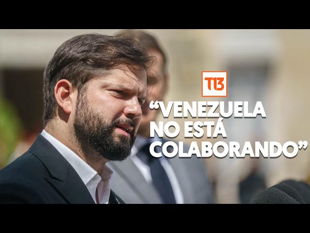 ⁣"No están colaborando": Presidente Boric llama a consulta a embajador chileno en Venezuela