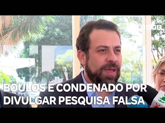 ⁣Guilherme Boulos é condenado por divulgação de pesquisa eleitoral falsa