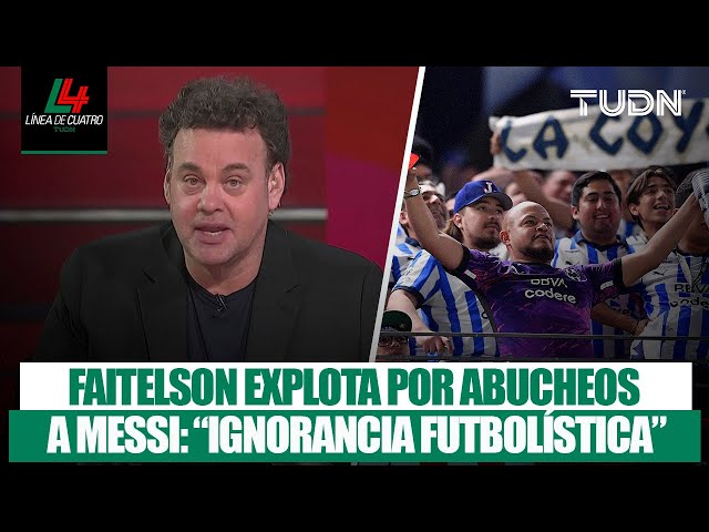 ¡SE FUE CON TODO!  Faitelson explota y defiende a MESSI ante la afición de RAYADOS | TUDN