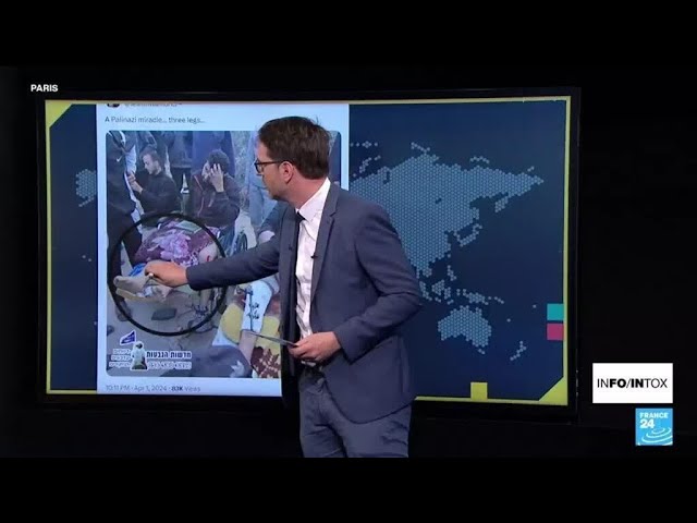 Un blessé palestinien à trois jambes ? Attention à cette intox ! • FRANCE 24