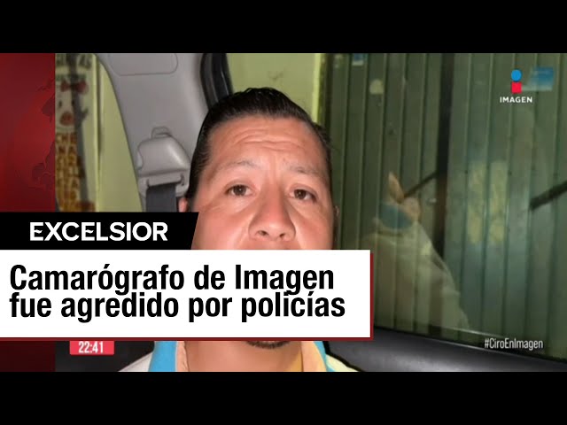 Policía de Toluca atenta contra reportero de imagen televisión