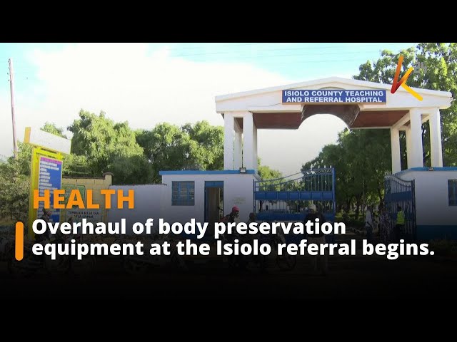 ⁣Overhaul of body preservation equipment at the Isiolo referral hospital morgue begins.