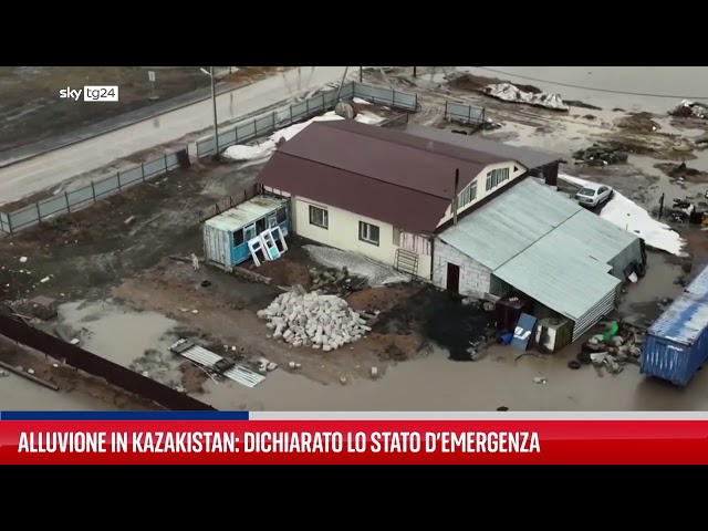 ⁣Alluvioni in Kazakistan:dichiarato stato di emergenza