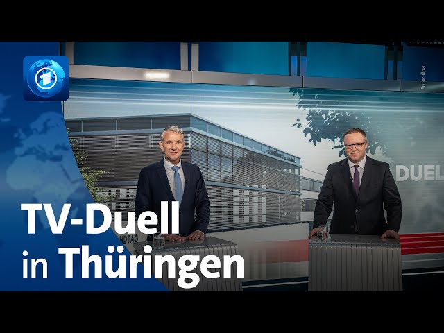 Schlagabtausch zwischen dem thüringischen AfD-Vorsitzenden Höcke und CDU-Landeschef Voigt