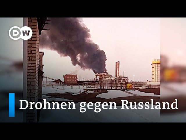 Ukrainische Drohnen treffen Raffinerien und Fabriken tief in Russland | DW Nachrichten