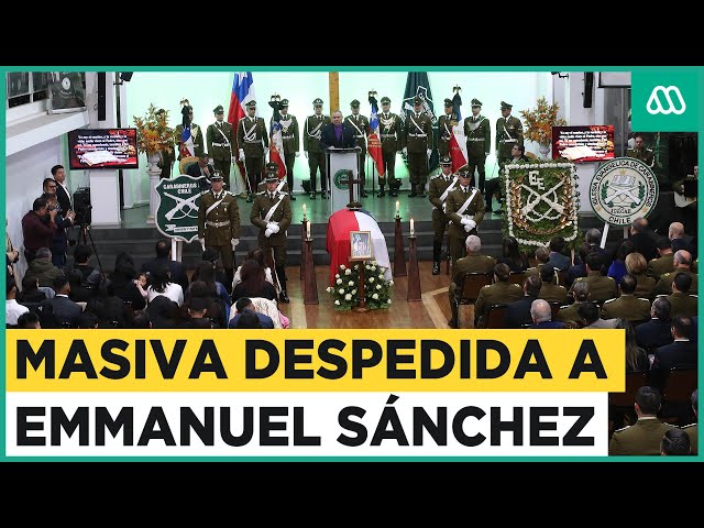 Masiva despedida a teniente de Carabineros Emmanuel Sánchez