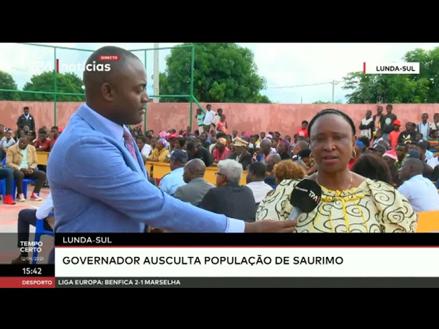 ⁣Lunda Sul: Governador ausculta população de Saurimo