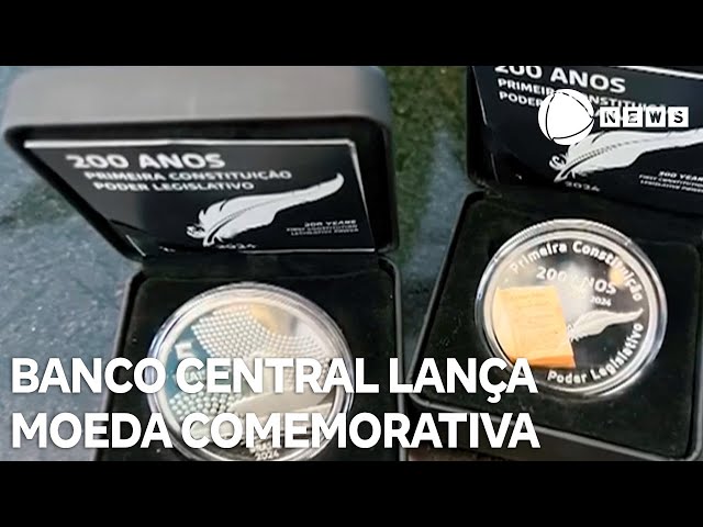 BC lança moeda comemorativa dos 200 anos da primeira Constituição do Brasil