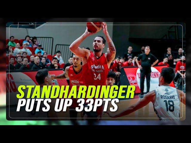 ⁣PBA: Standhardinger scores 33 to lead Ginebra past Blackwater | ABS-CBN News