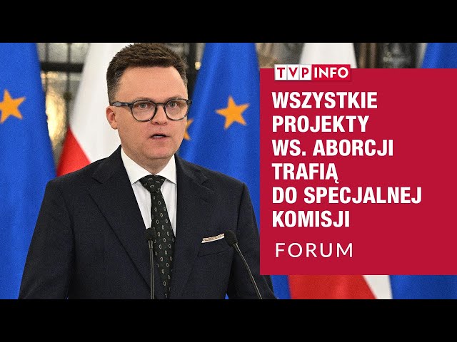 Sejm będzie pracował nad wszystkimi czterema projektami ustaw dotyczącymi aborcji | FORUM