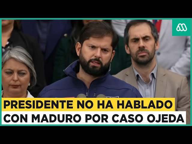 "No he conversado con Maduro": Presidente Boric se refiere a la tensión con Venezuela por 