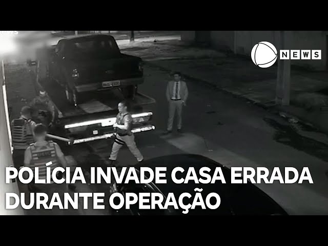 ⁣Polícia invade casa errada durante operação em Goiás