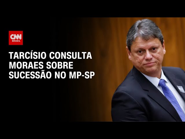 ⁣Tarcísio consulta Alexandre de Moraes sobre sucessão no MP-SP | CNN Prime Time