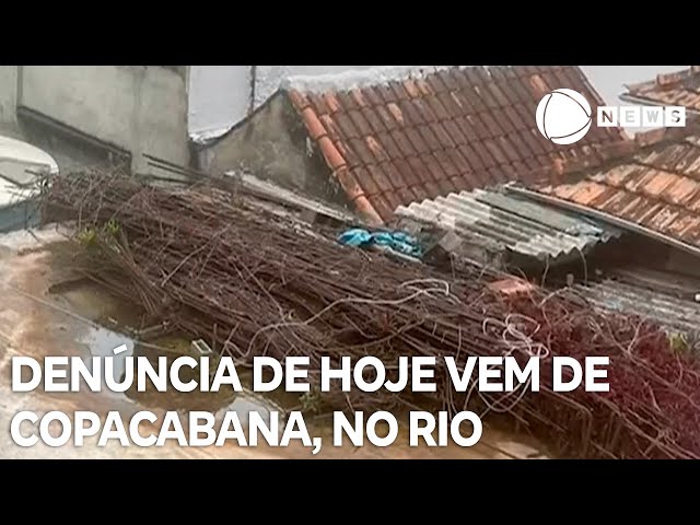 ⁣Record News contra a dengue: denúncia de hoje vem de Copacabana, no Rio de Janeiro.