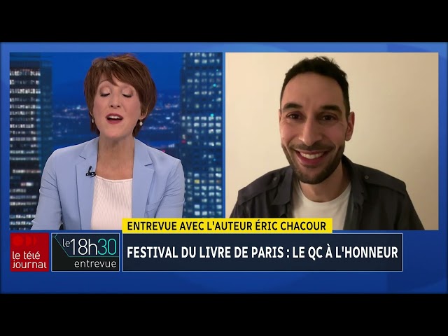 ⁣Entrevue avec l'auteur Éric Chacour : Festival du livre de Paris