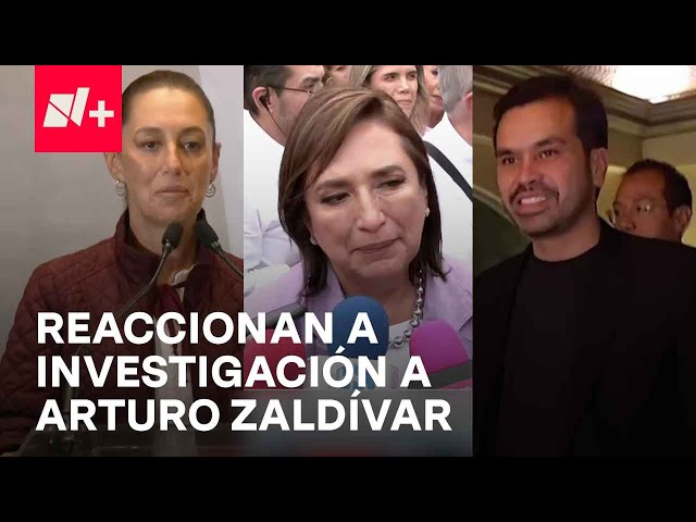 El candidato y las candidatas presidenciales reaccionan a investigación a exministro Zaldívar