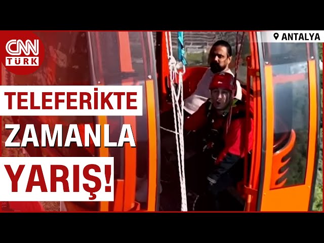 Antalya Teleferik Kazasında Kurtarma Anları! 98 Kişi Kurtarıldı | CNN TÜRK